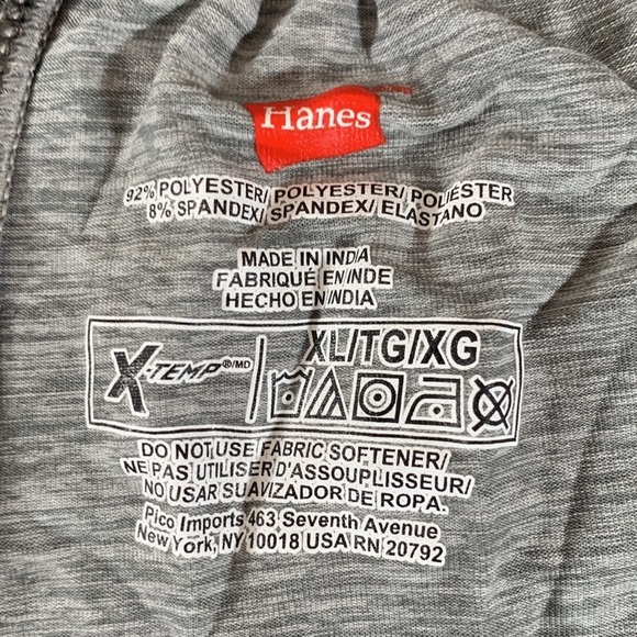 Hanes Men's Big & Tall X-Temp Stretch Jersey Lounge Set Light Grey - XL - Picture 8 of 8